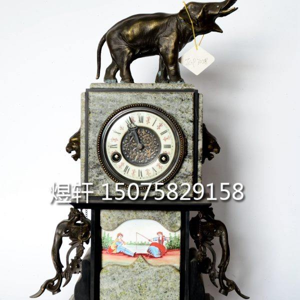 大象理石铜铸钟|仿古机械座钟|复古样板间装饰摆设|上弦台钟挂钟,家居饰品,座钟,淘宝优惠券,粉丝福利购,淘宝优惠卷