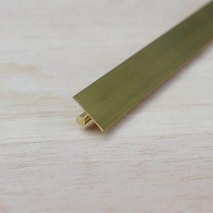 滑面铜压边条 1.0厚铜条 T字型地板压条 新款 优臻五金