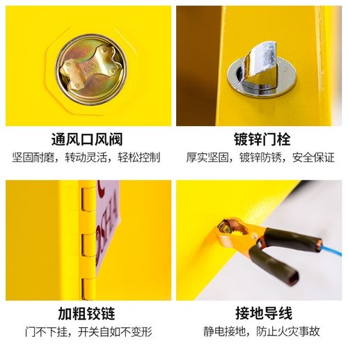 防火防爆柜化学品安全柜4/45加仑柜毒麻试剂药品柜气瓶柜PP酸碱柜