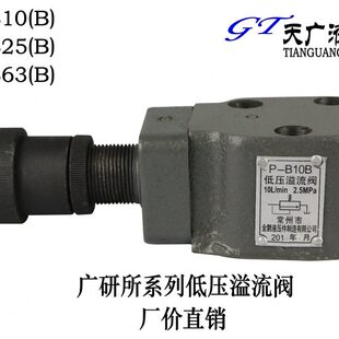B25B 广研所系列低压溢流阀 B10B B63B机床磨床配件 调压阀