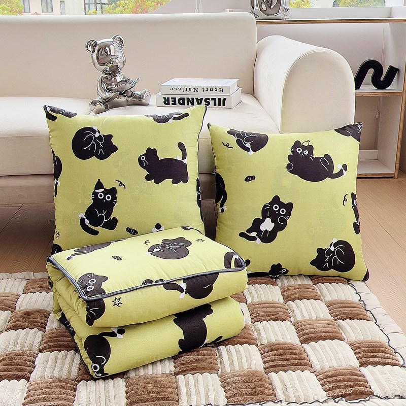 抱枕被子两用二合一沙发汽车载办公室午睡枕头靠枕垫子折叠空调被