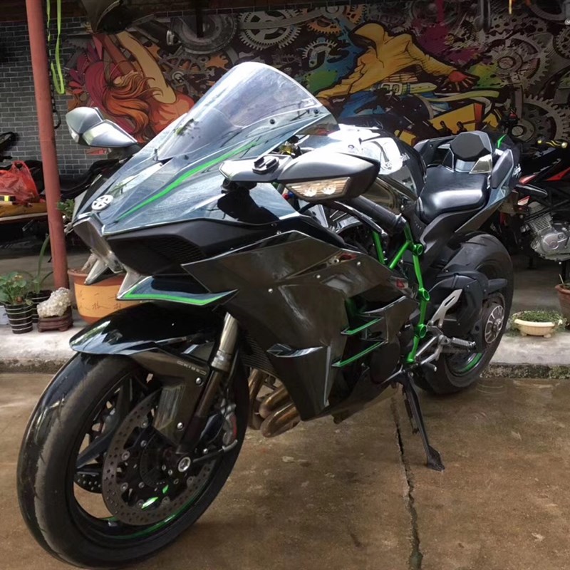 进口川崎H2摩托车国四400CC重机车v6跑车地平线赛车小忍者双杠