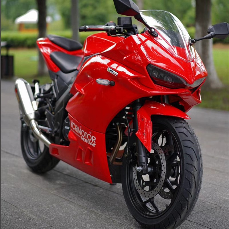 蛟龙400CC摩托车跑车重型机车双缸水冷公路趴赛国四全国可上牌