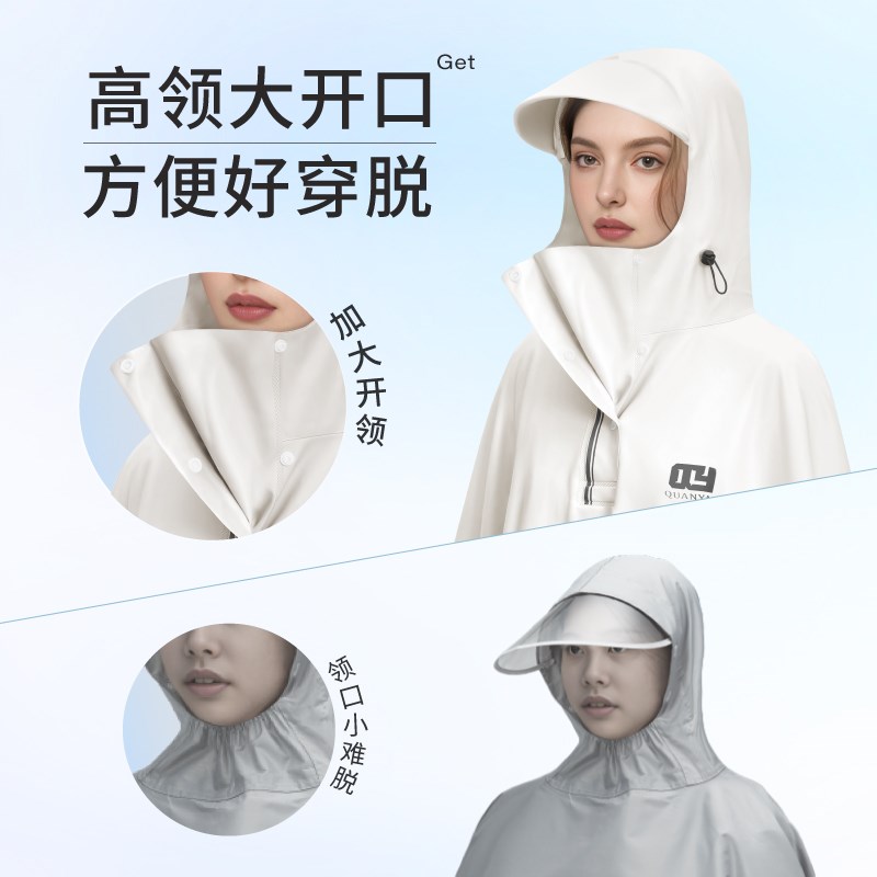 双人雨衣电动车2人专用全身防暴雨加大加厚女款摩托电瓶车男雨披