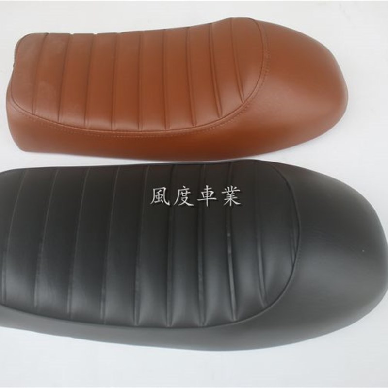 特价款复古摩托车改装超短CG 53cm 毛毛虫坐垫 驼峰座垫包