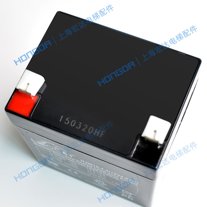 通力电梯配件/轿顶应急电源/卷帘蓄电池/12V电池/DJW12-4.5AH电瓶