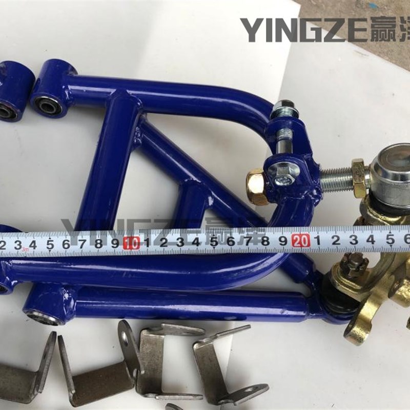 自制改装四轮车电动摩托沙滩车钢管卡丁车配件前悬挂摇臂法兰减震