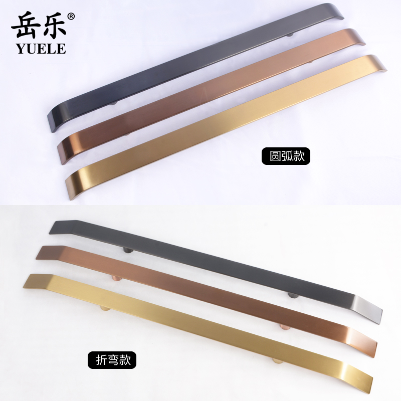 不锈钢黑钛金家用楼梯电梯轿厢内扶手玻璃门把手实木大门拉手定制