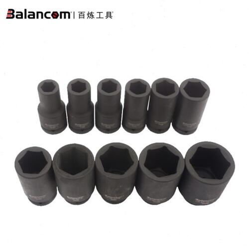 百炼BALANCOM加长加厚气动套头3/4寸风炮套筒19mm接口汽修工具