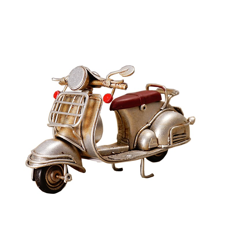 铁制工艺品小摩托车文艺摆件西餐厅咖啡馆奶茶店摆设创意软装饰品