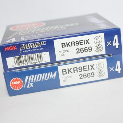 9度NGK铱金火花塞BKR9EIX 2669适用SQ5途锐途昂卡宴3.0T高6GTI