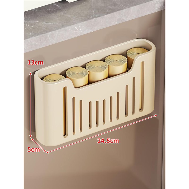 垃圾袋收纳神器壁l挂式免打孔大容量厨房方便袋收纳盒塑料袋抽取