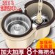 拖把杆旋转通用式 免手洗家用懒人拖布自动脱水一拖地拖带墩布桶净