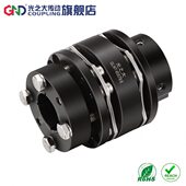 光之大45钢GLWT八螺丝高刚性双膜片大扭力台阶账套刚性弹性联轴器