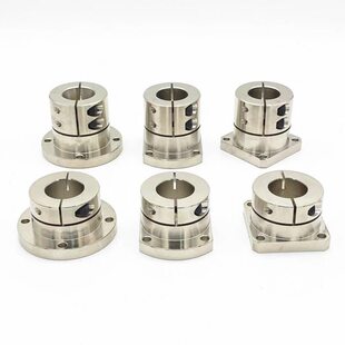 开口型导向轴支座钢制镀镍支架底座光轴固定座STHWRB20 STHWCB30