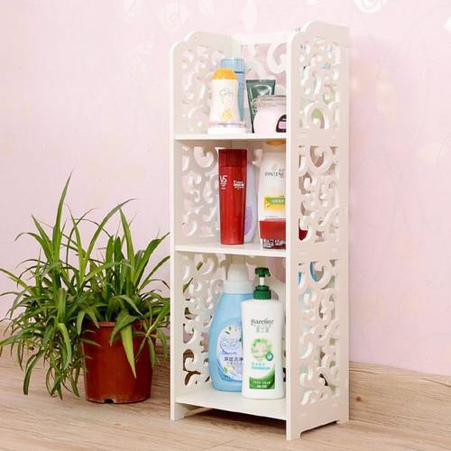 创意镂空雕花置物架 落地浴室储物架 家居装饰客厅收纳书架