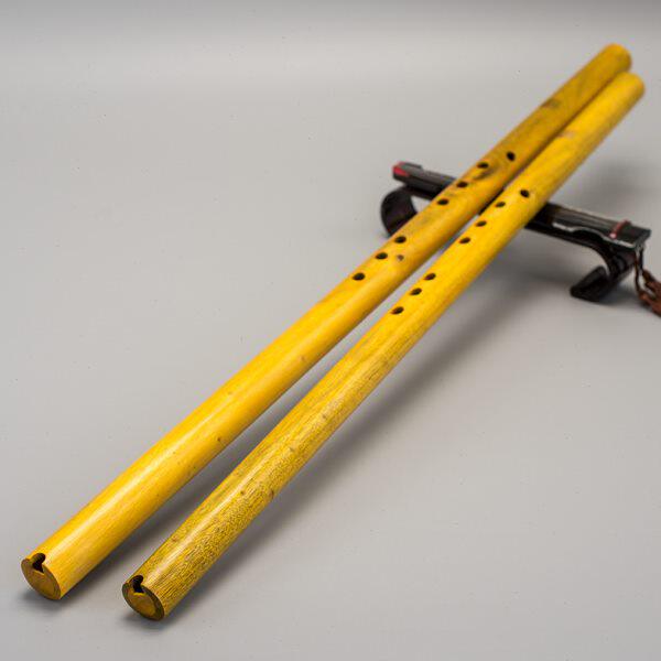 戈建明制高级金丝楠木短箫乐器便携防裂初学八孔封口一节木萧高档