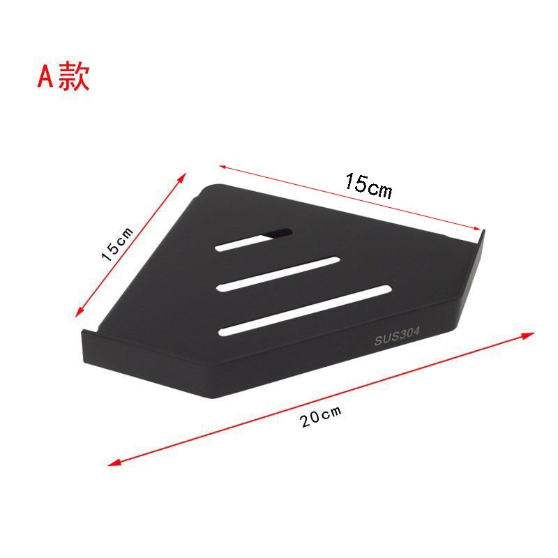 淋浴房浴室置物架卫生间304不锈钢小尺寸免打孔转角.墙角三角架