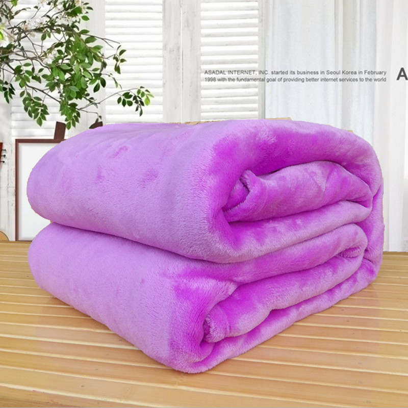 毯子夏季单人薄宿舍学生简约法兰绒美容院K专用盖毯办公室毛毯午