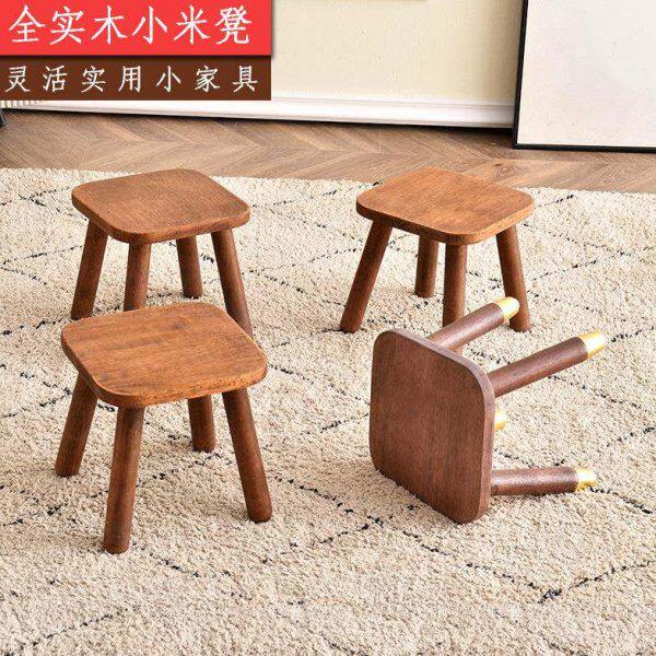 全橡木实木小凳子家用儿童矮凳木板凳椅子小木凳凉板椅实用小方凳