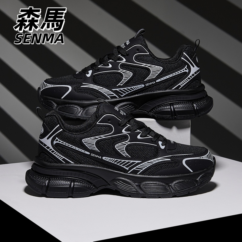 森马黑武士休闲运动鞋厚底老爹鞋