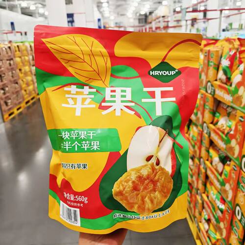 山姆HRYOUP苹果干整袋烟台红富士0添加孕妇儿童纯天然健康零食