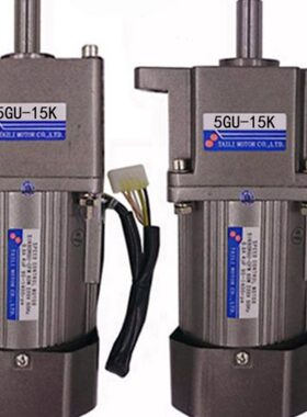 带WU流5G马达-V减速箱K相交逆15120单调速器可调速电机配齿轮220