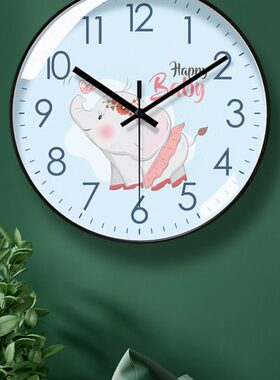 挂表61时钟简约家用62宠石英钟秒扫钟表易普动物挂钟客厅静音拉萌