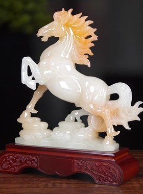 马到成功摆d件招财马家居客厅酒柜办公室桌面装饰公司乔迁开业礼