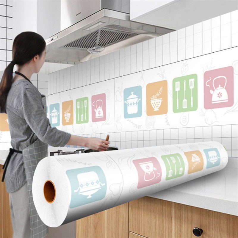 厨房客厅c新款上市加厚翻新纸油烟机灶台防油防水的贴纸耐高温壁