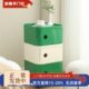 中古风网红床头柜卧室现代简约可移动柜子储物柜风奶油小收纳柜子