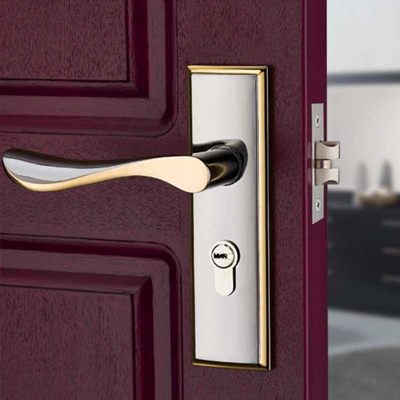 单舌门锁卧室单锁舌室q内门锁换房间门锁单舌木门50锁芯老式通