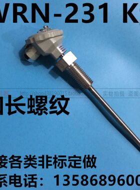 0温度探头测mm1  K型 螺纹热电偶WR0棒 加长230--深180N11插度 温