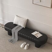 边榻简约现代前设计高端卧室尾凳换鞋 凳轻奢床别墅床长条凳衣帽间