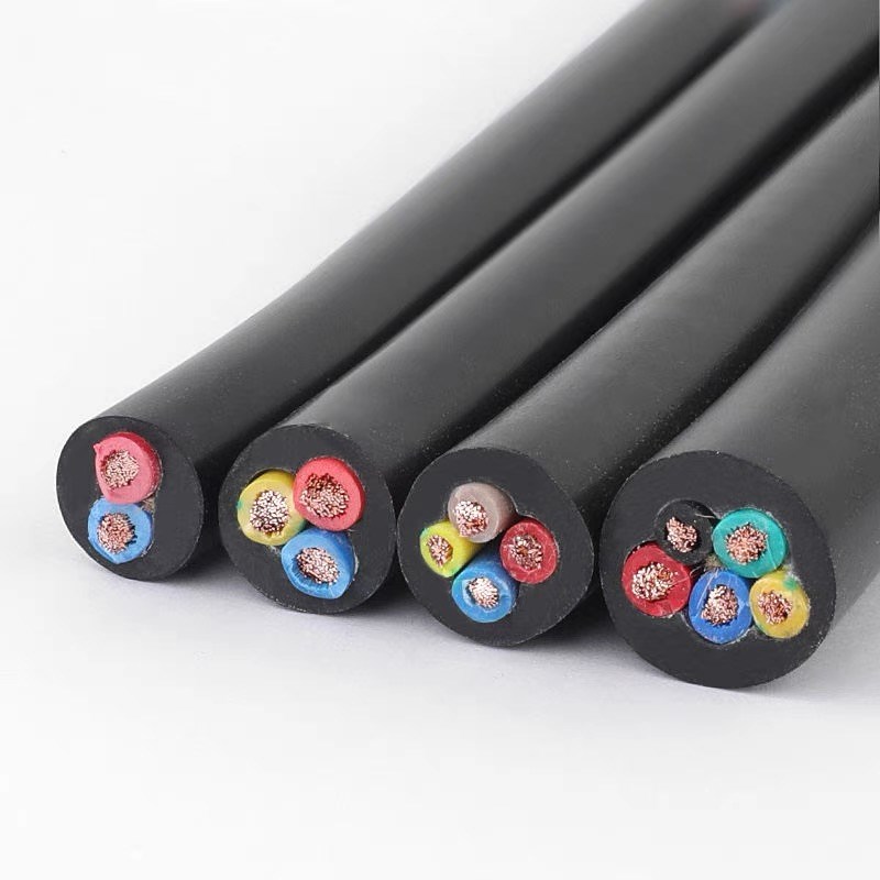 纯铜橡胶软电缆护套电缆线YZ2芯3芯4芯电源线平方电T缆线1.5 2.5