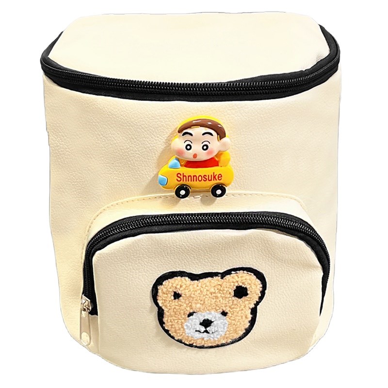 电动车前置挂包防水可爱卡通卡皮巴拉电瓶车头盔充电器收纳置物包