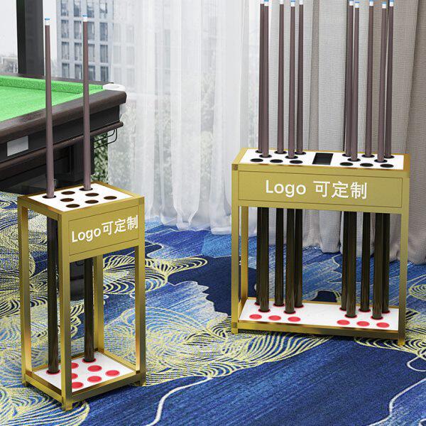 台球杆架落地柜式球杆公杆存放收纳放置架子桌球厅室俱乐部展示架