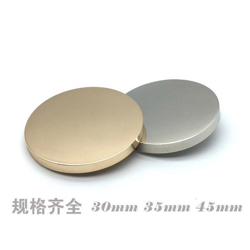 厂家货源金属纽扣金属平面镜面扣时尚大衣扣圆形手缝高脚扣