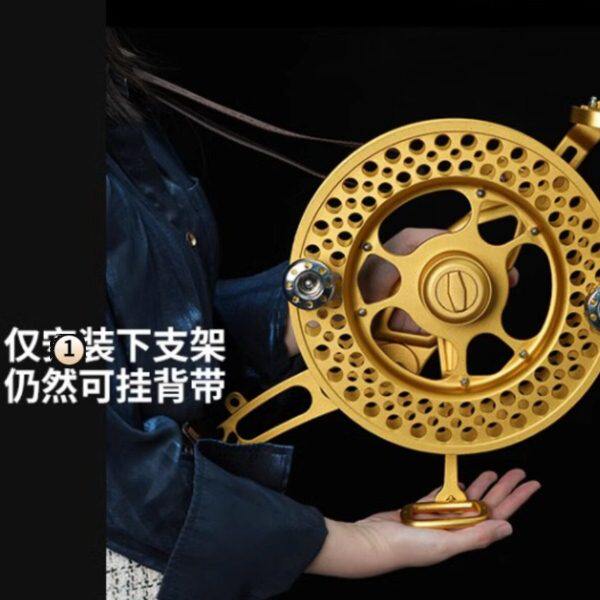 新款 筝友风筝轮 合金背带风筝线轮 带有防倒转功能 26  28厘米
