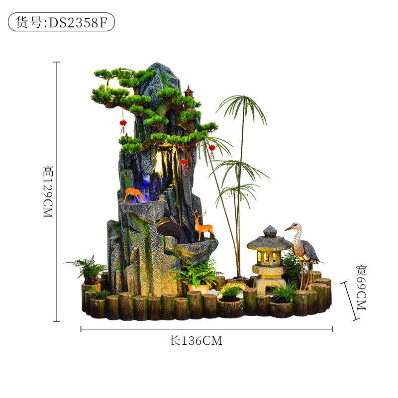 假山流水喷泉加湿摆件落地招财循环鱼池家居办公室阳台开业装饰品,家居饰品,流水摆件,淘宝优惠券,粉丝福利购,淘宝优惠卷