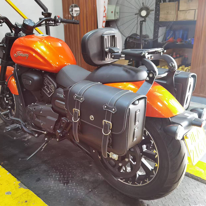 适用于永源庄威v400摩托车改装快拆边包架+边包