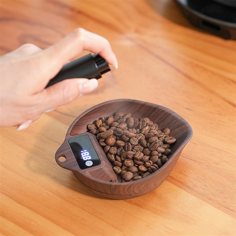 咖啡电子秤豆盘ABS手冲电子秤豆盘意式咖啡称重展示盘咖啡豆碟
