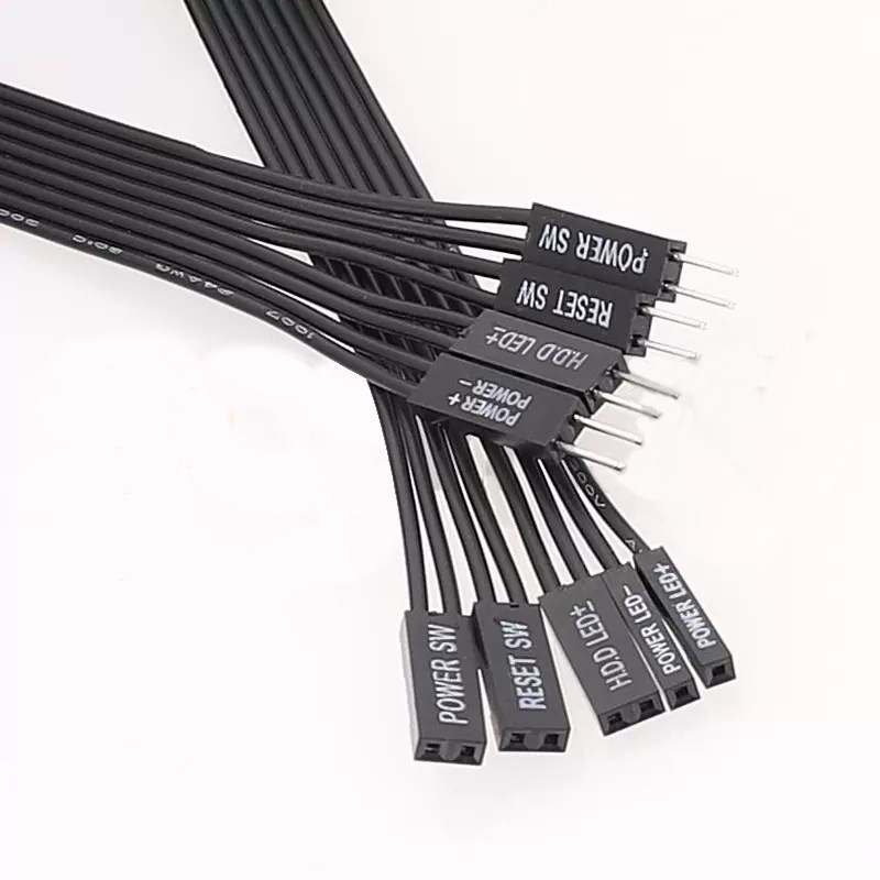 SW延长线主板开机/复位SW/电源SW延长线 杜邦2.54公母延长线