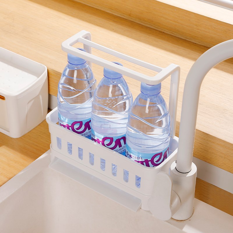 厨房置物架抹布沥水架收纳神器海绵水池篮水龙头水槽窄边用品洗碗