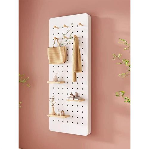 洞洞板穿衣镜一体推拉关闭隐藏贴墙可遮挡壁挂玄关隐形试衣全身镜