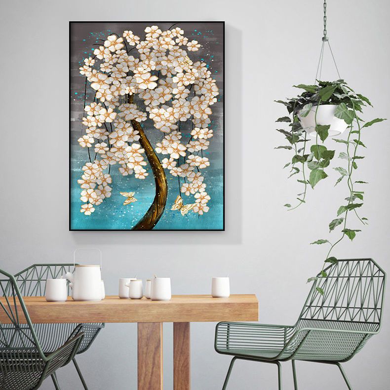 电表箱装饰画免打孔客厅配电箱竖款画悬挂式总开关电闸箱竖版壁画