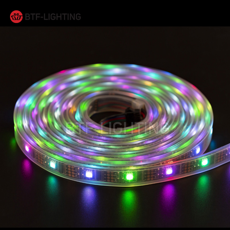 精品led全彩灯条WS2801 5050贴片双信号WS2801ic幻彩DC5V软灯带