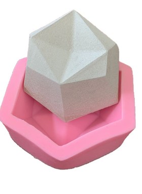 BK2020  圆形混凝土水泥桌面装饰摆件硅胶模具