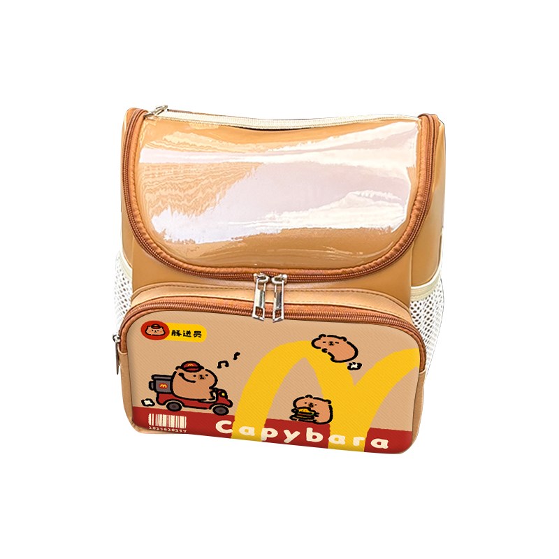 M记卡皮巴拉电动车挂物包前置物兜收纳挂袋防水电瓶车挂包储物兜