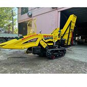 玉米收割机履带背负式 二次扒皮秸秆粉碎 行玉米收获机自走式